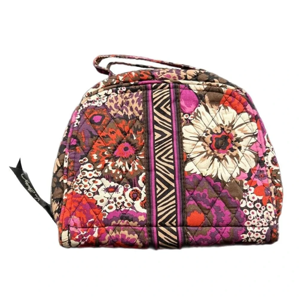 Vera Bradley Cosmetic‎ Case Multicolor Floral Quilted Travel Organizer OS